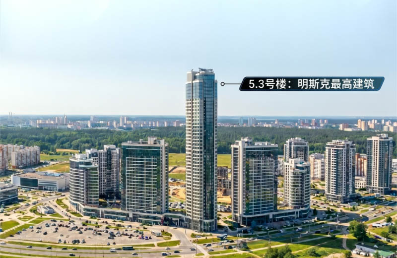 跃升天际，重塑东欧天际线 | 博林特电梯强势入驻白俄罗斯“明斯克世界”！